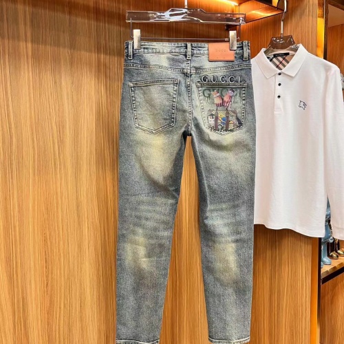 Replica Gucci Jeans For Men #1248546 $48.00 USD for Wholesale