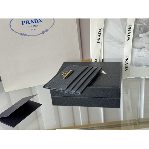 Replica Prada Card Case In Navy #1248549 $52.00 USD for Wholesale