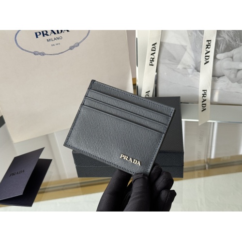 Prada Card Case In Navy #1248550 $52.00 USD, Wholesale Replica Prada Wallets