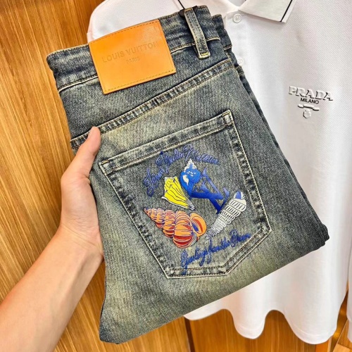 Louis Vuitton LV Jeans For Men #1248556 $48.00 USD, Wholesale Replica Louis Vuitton LV Jeans