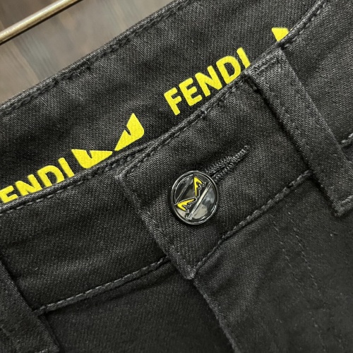 Replica Fendi Jeans For Men #1248573 $72.00 USD for Wholesale