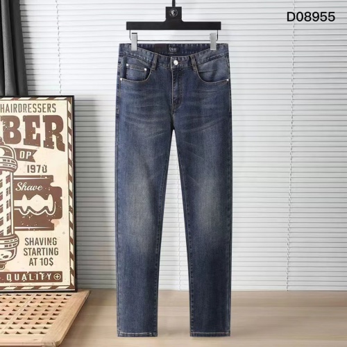 Replica Christian Dior Jeans For Men #1248588 $45.00 USD for Wholesale