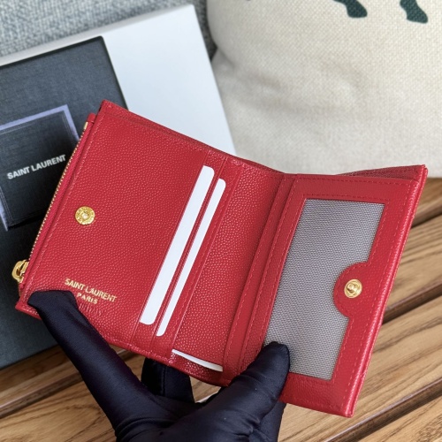 Replica Yves Saint Laurent AAA Quality Wallets #1248602 $85.00 USD for Wholesale