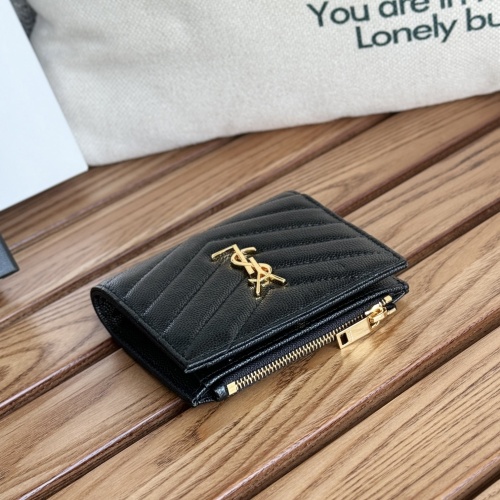 Replica Yves Saint Laurent AAA Quality Wallets #1248613 $85.00 USD for Wholesale