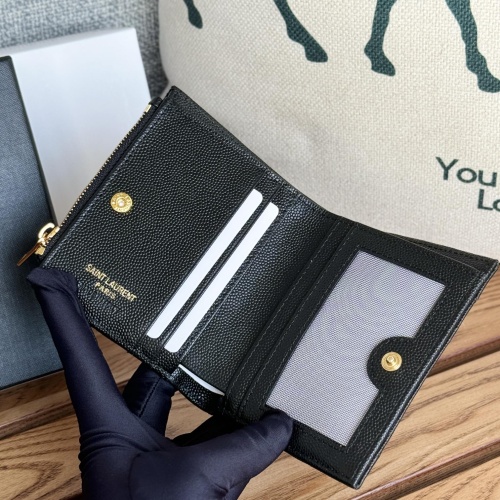 Replica Yves Saint Laurent AAA Quality Wallets #1248613 $85.00 USD for Wholesale