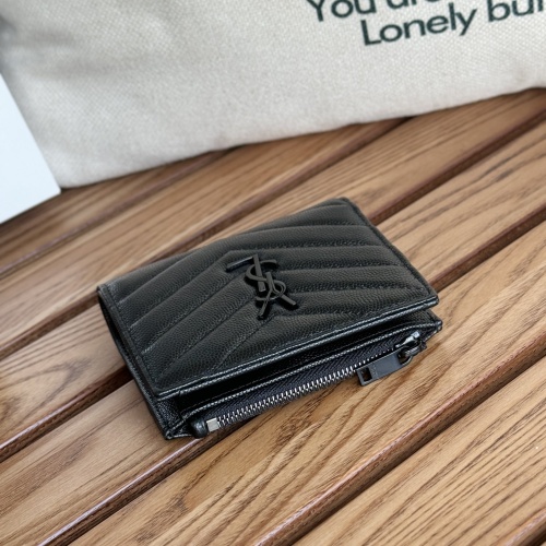 Replica Yves Saint Laurent AAA Quality Wallets #1248616 $85.00 USD for Wholesale