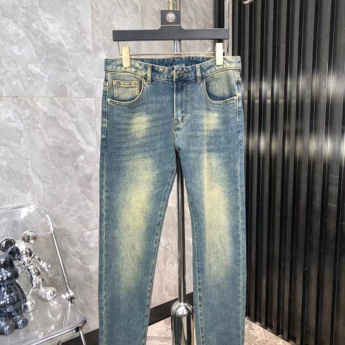 Replica Fendi Jeans For Men #1248619 $45.00 USD for Wholesale