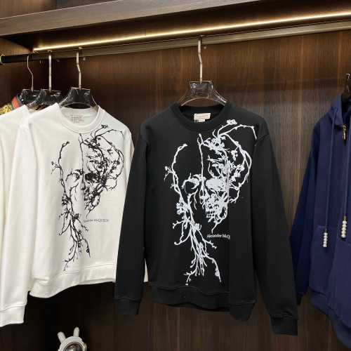 Replica Alexander McQueen Hoodies Long Sleeved For Men #1248629 $80.00 USD for Wholesale