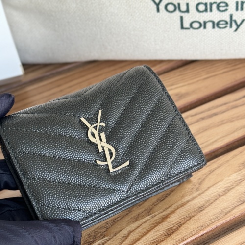 Yves Saint Laurent AAA Quality Wallets #1248721 $88.00 USD, Wholesale Replica Yves Saint Laurent AAA Wallets