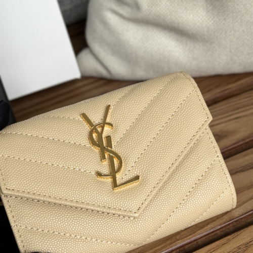 Yves Saint Laurent AAA Quality Wallets #1248735 $82.00 USD, Wholesale Replica Yves Saint Laurent AAA Wallets