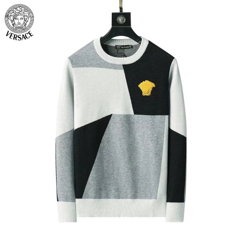 Versace Sweaters Long Sleeved For Men #1248737 $45.00 USD, Wholesale Replica Versace Sweaters