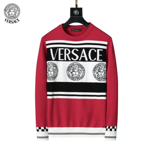 Versace Sweaters Long Sleeved For Men #1248738 $45.00 USD, Wholesale Replica Versace Sweaters