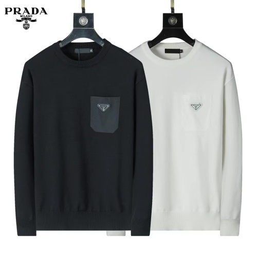 Replica Prada Sweater Long Sleeved For Men #1248761 $45.00 USD for Wholesale