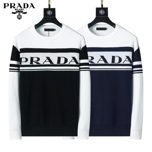 Replica Prada Sweater Long Sleeved For Men #1248763 $45.00 USD for Wholesale