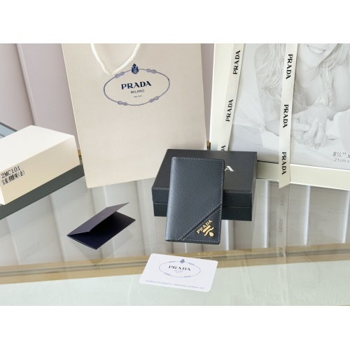 Prada AAA Quality Card Case In Navy #1248771 $72.00 USD, Wholesale Replica Prada AAA+ Quality Wallets