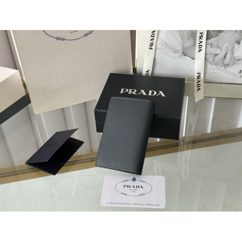 Replica Prada AAA Quality Card Case In Navy #1248771 $72.00 USD for Wholesale