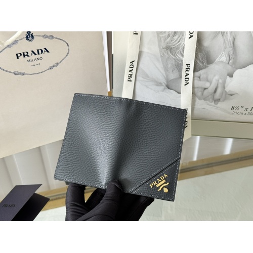 Replica Prada AAA Quality Card Case In Navy #1248771 $72.00 USD for Wholesale