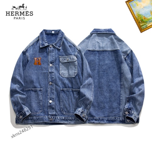 Replica Hermes Jackets Long Sleeved For Men #1248793 $60.00 USD for Wholesale