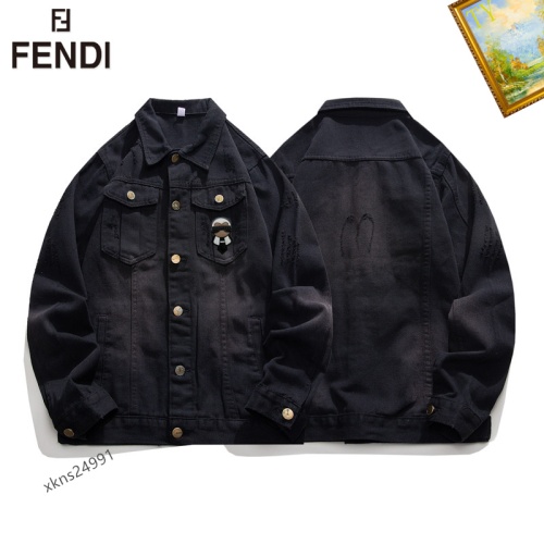 Replica Fendi Jackets Long Sleeved For Men #1248794 $60.00 USD for Wholesale