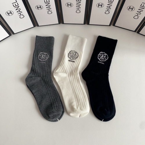 Replica Chanel Socks #1249006 $32.00 USD for Wholesale