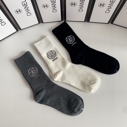 Replica Chanel Socks #1249006 $32.00 USD for Wholesale