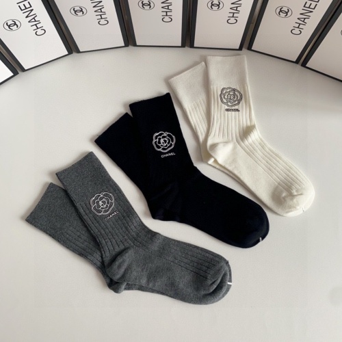 Replica Chanel Socks #1249006 $32.00 USD for Wholesale