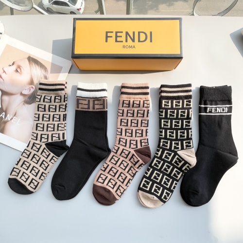 Fendi Socks #1249024 $29.00 USD, Wholesale Replica Fendi Socks