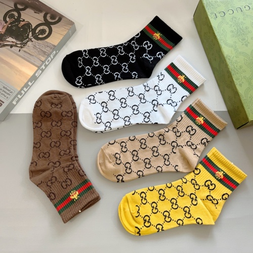 Replica Gucci Socks #1249153 $27.00 USD for Wholesale