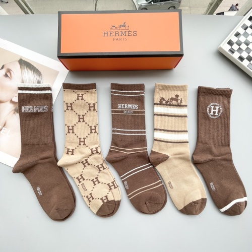 Replica Hermes Socks #1249183 $29.00 USD for Wholesale