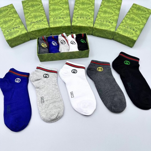 Replica Gucci Socks For Men #1249191 $29.00 USD for Wholesale