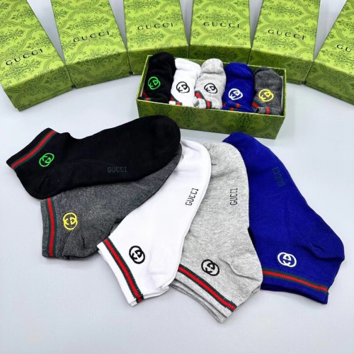 Replica Gucci Socks For Men #1249191 $29.00 USD for Wholesale