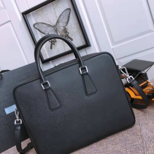 Replica Prada AAA Man Handbags #1249199 $160.00 USD for Wholesale