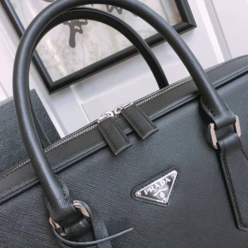 Replica Prada AAA Man Handbags #1249199 $160.00 USD for Wholesale