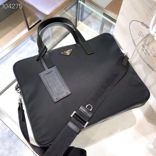 Replica Prada AAA Man Handbags #1249201 $132.00 USD for Wholesale