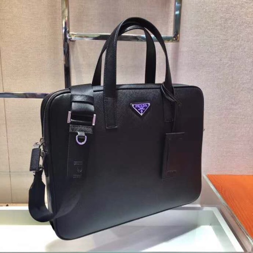 Replica Prada AAA Man Handbags #1249203 $160.00 USD for Wholesale