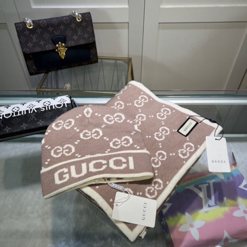 Gucci Caps #1249213 $48.00 USD, Wholesale Replica Gucci Hat and Scarf and Glove Set