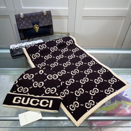 Gucci Caps #1249215 $48.00 USD, Wholesale Replica Gucci Hat and Scarf and Glove Set