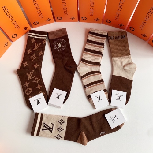 Replica Louis Vuitton LV Socks #1249260 $29.00 USD for Wholesale