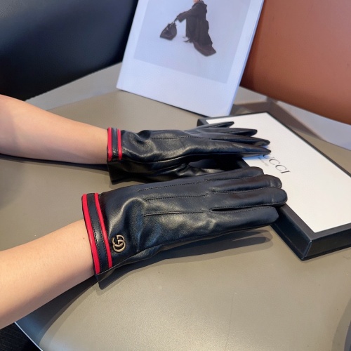 Replica Gucci Gloves For Women #1249275 $45.00 USD for Wholesale