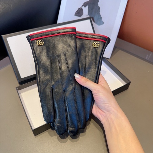 Replica Gucci Gloves For Women #1249275 $45.00 USD for Wholesale