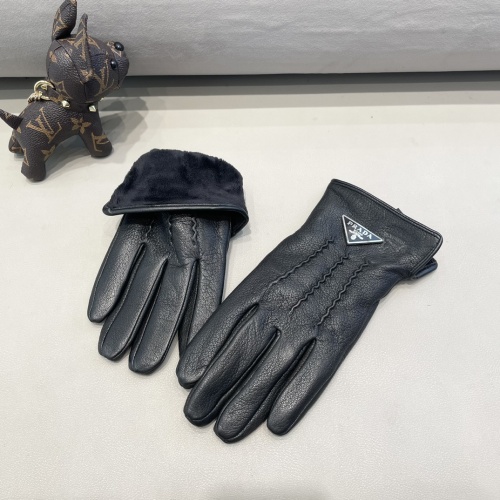 Replica Prada Gloves For Men #1249297 $52.00 USD for Wholesale