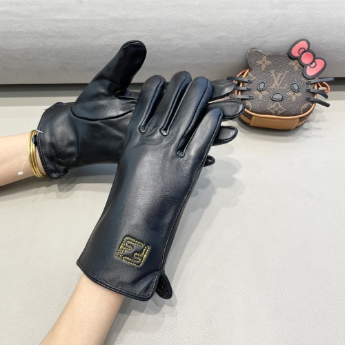 Replica Fendi Gloves For Women #1249300 $42.00 USD for Wholesale