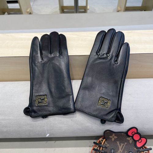 Replica Fendi Gloves For Women #1249300 $42.00 USD for Wholesale