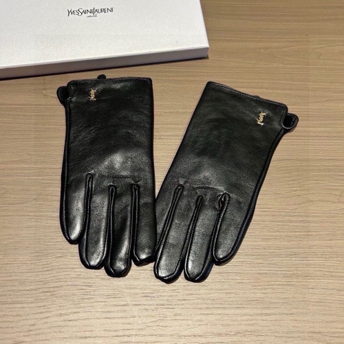 Yves Saint Laurent Gloves For Women #1249301 $45.00 USD, Wholesale Replica Yves Saint Laurent Gloves