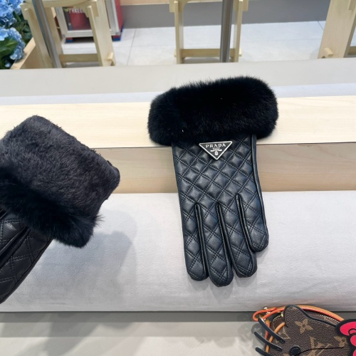 Replica Prada Gloves For Women #1249323 $52.00 USD for Wholesale