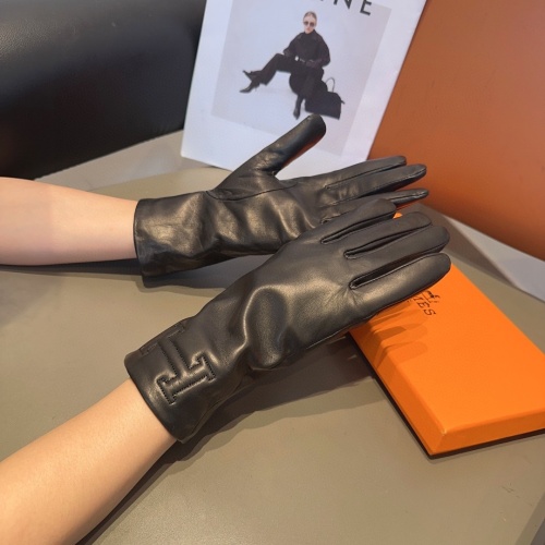 Replica Hermes Gloves For Women #1249326 $56.00 USD for Wholesale