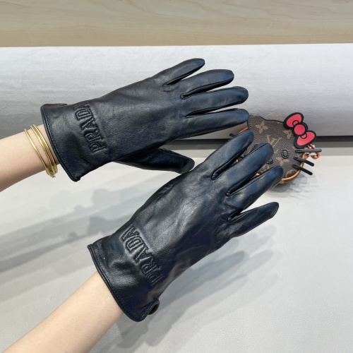 Replica Prada Gloves For Women #1249330 $45.00 USD for Wholesale