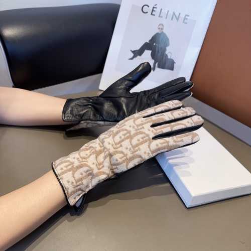 Replica Christian Dior Gloves For Women #1249334 $52.00 USD for Wholesale