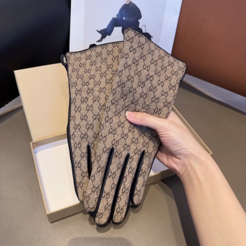 Replica Gucci Gloves For Women #1249335 $52.00 USD for Wholesale