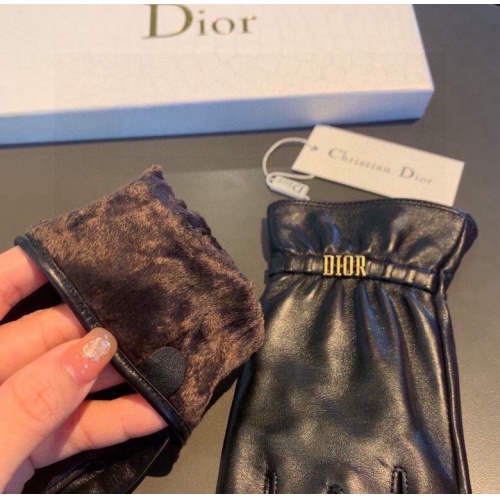 Replica Christian Dior Gloves For Women #1249337 $45.00 USD for Wholesale